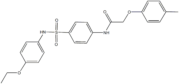 N-{4-[(4-ethoxyanilino)sulfonyl]phenyl}-2-(4-methylphenoxy)acetamide Structure