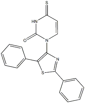 1-(2,5-diphenyl-1,3-thiazol-4-yl)-4-thioxo-3,4-dihydro-2(1H)-pyrimidinone Structure