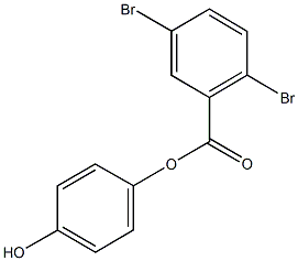 4-hydroxyphenyl 2,5-dibromobenzoate Structure