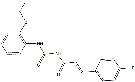 N-(2-ethoxyphenyl)-N'-[3-(4-fluorophenyl)acryloyl]thiourea Structure