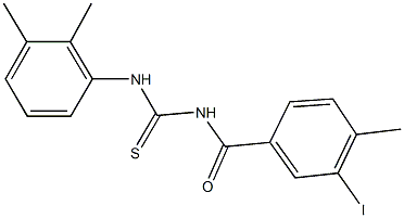 N-(2,3-dimethylphenyl)-N'-(3-iodo-4-methylbenzoyl)thiourea 구조식 이미지