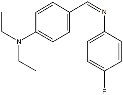 N-[4-(diethylamino)benzylidene]-N-(4-fluorophenyl)amine Structure