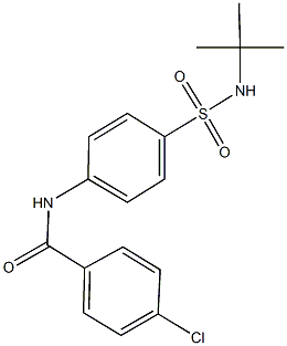 N-{4-[(tert-butylamino)sulfonyl]phenyl}-4-chlorobenzamide Structure