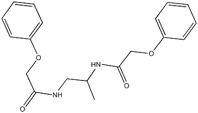 N-{1-methyl-2-[(phenoxyacetyl)amino]ethyl}-2-phenoxyacetamide Structure