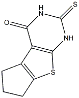 2-thioxo-1,2,3,5,6,7-hexahydro-4H-cyclopenta[4,5]thieno[2,3-d]pyrimidin-4-one 구조식 이미지