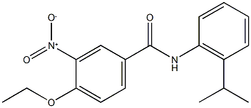4-ethoxy-3-nitro-N-(2-isopropylphenyl)benzamide 구조식 이미지