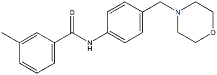 3-methyl-N-[4-(4-morpholinylmethyl)phenyl]benzamide 구조식 이미지