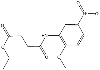 ethyl 4-{5-nitro-2-methoxyanilino}-4-oxobutanoate Structure