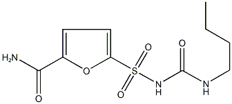 5-({[(butylamino)carbonyl]amino}sulfonyl)-2-furamide 구조식 이미지