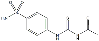 4-{[(acetylamino)carbothioyl]amino}benzenesulfonamide 구조식 이미지