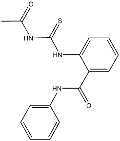 2-{[(acetylamino)carbothioyl]amino}-N-phenylbenzamide 구조식 이미지