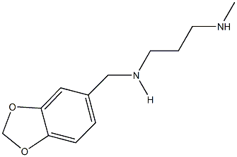 N-(1,3-benzodioxol-5-ylmethyl)-N-[3-(methylamino)propyl]amine Structure