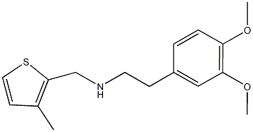2-(3,4-dimethoxyphenyl)-N-[(3-methyl-2-thienyl)methyl]ethanamine Structure