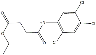 ethyl 4-oxo-4-(2,4,5-trichloroanilino)butanoate Structure