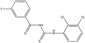 N-(2,3-dichlorophenyl)-N'-(3-fluorobenzoyl)thiourea 구조식 이미지