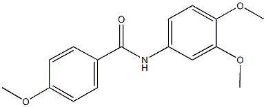 N-(3,4-dimethoxyphenyl)-4-methoxybenzamide 구조식 이미지