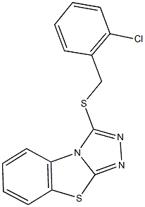 2-chlorobenzyl [1,2,4]triazolo[3,4-b][1,3]benzothiazol-3-yl sulfide Structure