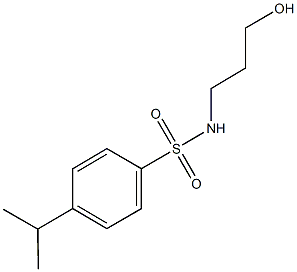 N-(3-hydroxypropyl)-4-isopropylbenzenesulfonamide 구조식 이미지