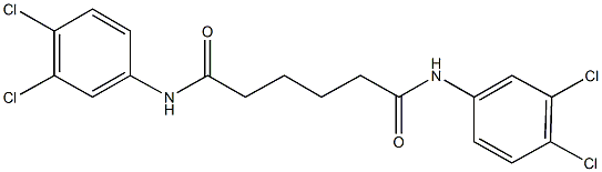 N~1~,N~6~-bis(3,4-dichlorophenyl)hexanediamide Structure