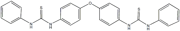 N-(4-{4-[(anilinocarbothioyl)amino]phenoxy}phenyl)-N'-phenylthiourea Structure