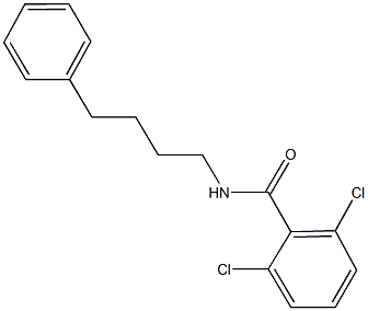 2,6-dichloro-N-(4-phenylbutyl)benzamide 구조식 이미지