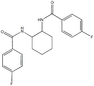 4-fluoro-N-{2-[(4-fluorobenzoyl)amino]cyclohexyl}benzamide Structure