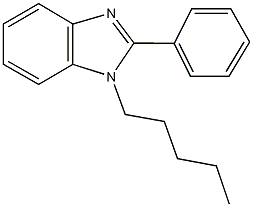 1-pentyl-2-phenyl-1H-benzimidazole 구조식 이미지