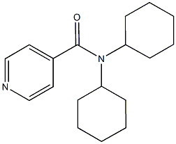 N,N-dicyclohexylisonicotinamide 구조식 이미지