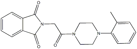 2-{2-[4-(2-methylphenyl)-1-piperazinyl]-2-oxoethyl}-1H-isoindole-1,3(2H)-dione 구조식 이미지