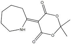 5-(2-azepanylidene)-2,2-dimethyl-1,3-dioxane-4,6-dione Structure