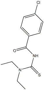 N'-(4-chlorobenzoyl)-N,N-diethylthiourea 구조식 이미지