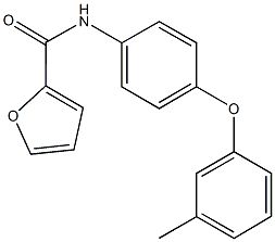 N-[4-(3-methylphenoxy)phenyl]-2-furamide 구조식 이미지