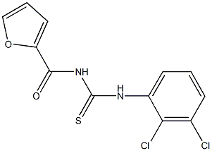 N-(2,3-dichlorophenyl)-N'-(2-furoyl)thiourea 구조식 이미지