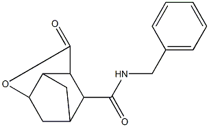 N-benzyl-5-oxo-4-oxatricyclo[4.2.1.0~3,7~]nonane-9-carboxamide 구조식 이미지