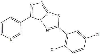 6-(2,5-dichlorophenyl)-3-(3-pyridinyl)[1,2,4]triazolo[3,4-b][1,3,4]thiadiazole Structure