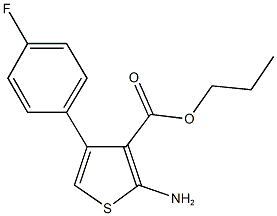 propyl 2-amino-4-(4-fluorophenyl)-3-thiophenecarboxylate Structure