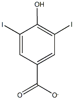 4-hydroxy-3,5-diiodobenzoate Structure