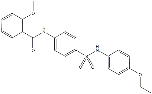 N-{4-[(4-ethoxyanilino)sulfonyl]phenyl}-2-methoxybenzamide 구조식 이미지