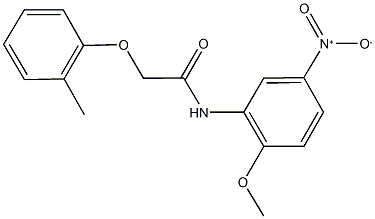 N-{5-nitro-2-methoxyphenyl}-2-(2-methylphenoxy)acetamide Structure