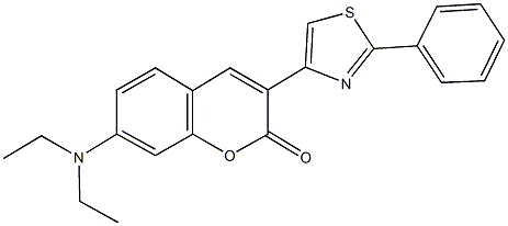7-(diethylamino)-3-(2-phenyl-1,3-thiazol-4-yl)-2H-chromen-2-one Structure