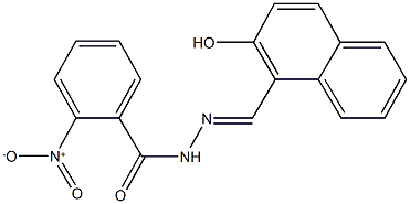 N'-[(2-hydroxy-1-naphthyl)methylene]-2-nitrobenzohydrazide Structure