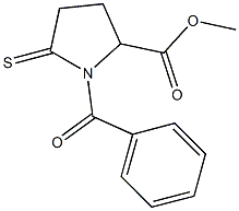 methyl 1-benzoyl-5-thioxo-2-pyrrolidinecarboxylate Structure