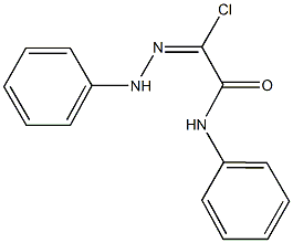 2-anilino-2-oxo-N-phenylethanehydrazonoyl chloride 구조식 이미지