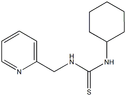 N-cyclohexyl-N'-(2-pyridinylmethyl)thiourea Structure