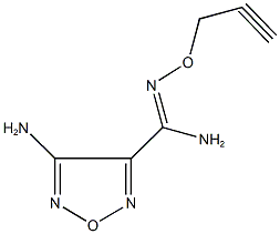 4-amino-N'-(prop-2-ynyloxy)-1,2,5-oxadiazole-3-carboximidamide Structure