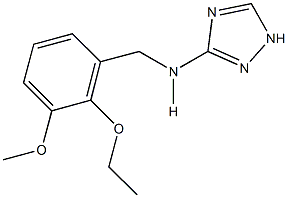 N-(2-ethoxy-3-methoxybenzyl)-N-(1H-1,2,4-triazol-3-yl)amine Structure