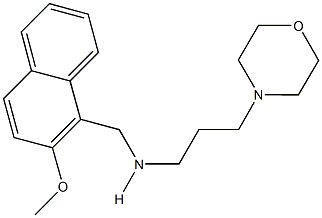 N-[(2-methoxy-1-naphthyl)methyl]-N-[3-(4-morpholinyl)propyl]amine 구조식 이미지