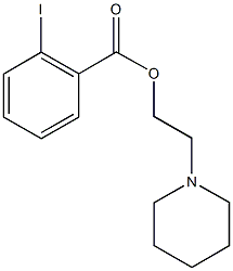 2-(1-piperidinyl)ethyl 2-iodobenzoate 구조식 이미지