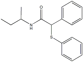 N-(sec-butyl)-2-phenyl-2-(phenylsulfanyl)acetamide Structure