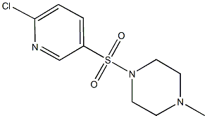 1-[(6-chloro-3-pyridinyl)sulfonyl]-4-methylpiperazine Structure